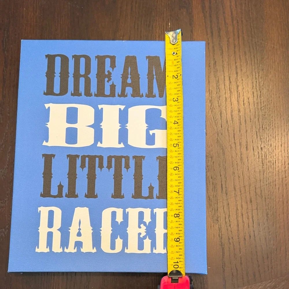 Set of 3 Race Car Wall Art 8x10 Boys Room Nursery Decor Blue Racing
